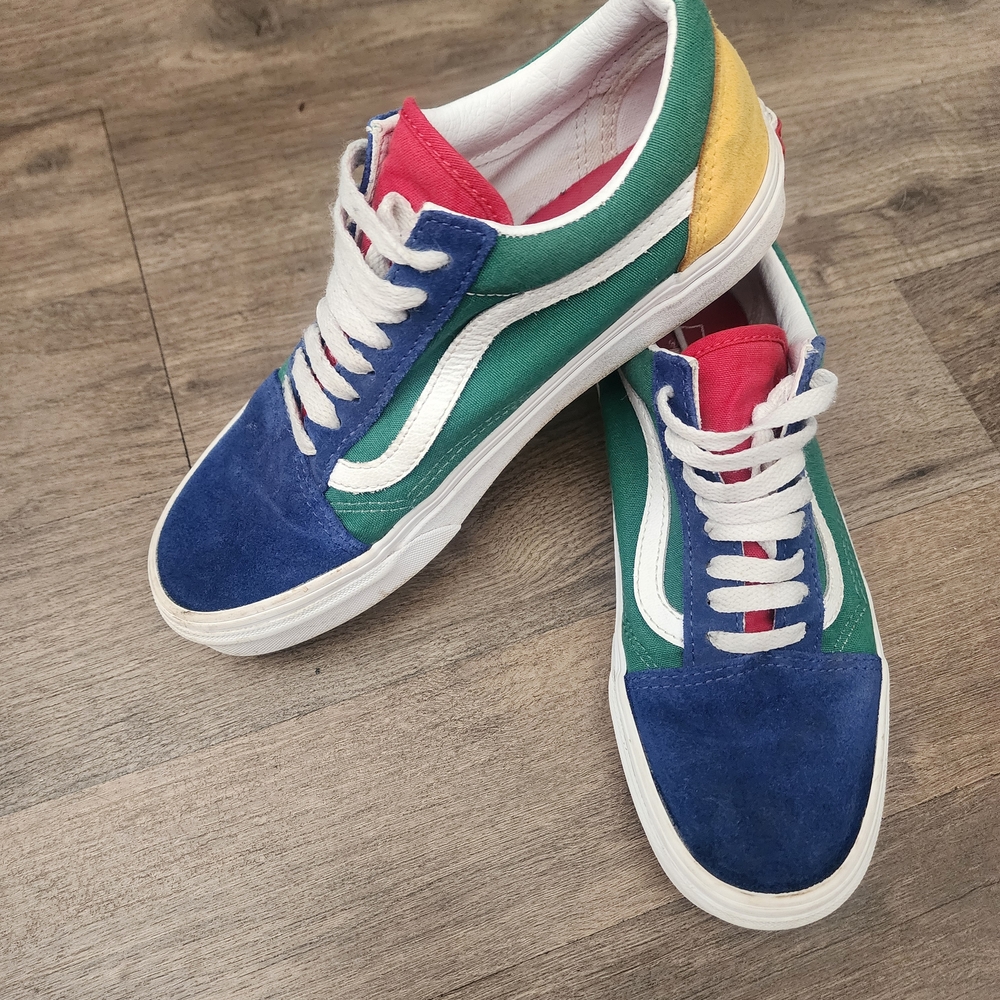 Vans Multicolor Men's Sneakers - Blue, Green, Red, Gold